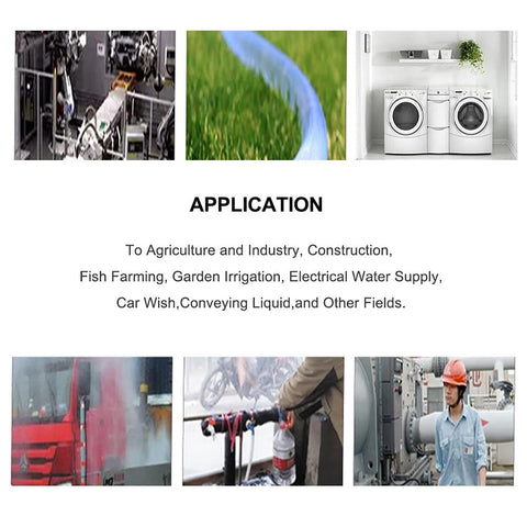 QuQuyi clear PVC vinyl tubing, 5/8 in ID x 13/16 in OD, BPA-free, 9.84 ft; collage of irrigation and laundry uses