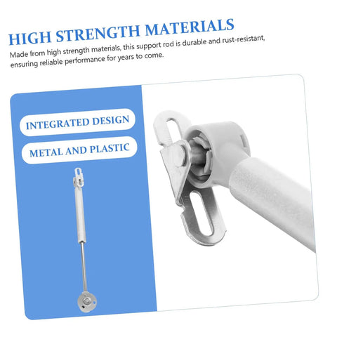 Lid Support Hinge With Soft Close Gas Spring for cabinet doors, metal and plastic design, high strength materials.
