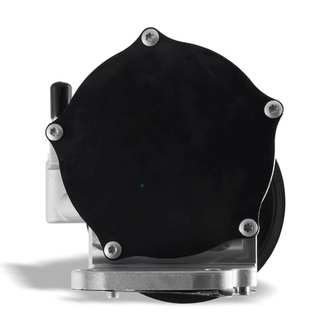TAUTOY vacuum pump 904-861 with black round cover and silver mounting base, side view