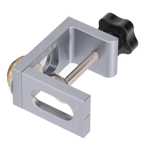 Side view of Adjustable Drill Guide For Woodworking Pro Grade Dowel Drilling Jig Durable 6061 Aluminum Positioning Tool For Furniture Assembly