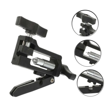 Hydraulic Hose Fitting Insert Tool For Brake System, compact lightweight universal oil needle driver with lock, close-up view