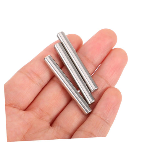 Close-up of 100 Piece Stainless Steel Cylindrical Dowel Pins For Machinery Automotive And Electronics Durable Fastening Elements in hand