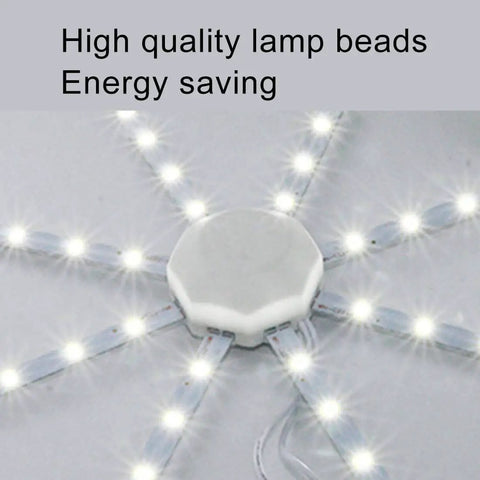 Energy-saving LED light hub with radiating lamp beads for efficient illumination
