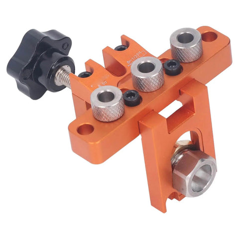Three In One Doweling Jig Kit With Anodized Aluminum Alloy Construction Drilling Locator and Puncher for woodworking