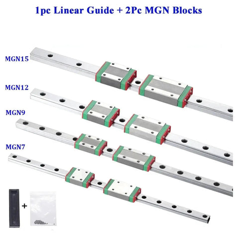 Miniature Linear Rail Kit 550mm to 1000mm With Two Guide Blocks 800mm Long Slick Rock Solid Precision Linear Motion Guide