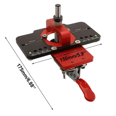 35mm Jig Drill Guide For Hinges With Adjustable Offsets And Premium Aluminum Construction, anti corrosive, easy setup visible