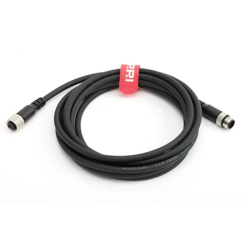 Durable Must Have M12 A Coded 5 Pin Male To Female Control Cable for IO-Link sensors, 7m length, coiled view, connectors visible.
