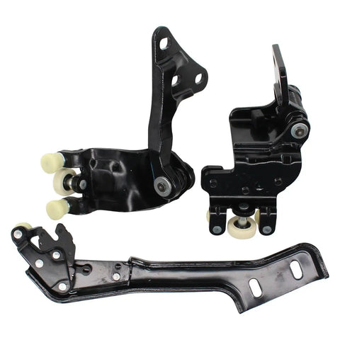 3 Piece Right Side Upper Middle And Lower Sliding Door Hinge Roller Set For Ford Transit 150 250 350 2015-2020 Durable High Rigidity Replacement Parts For Smooth Quiet Sliding And Long Lasting Performance