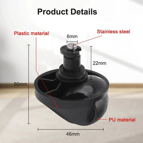 Front Caster Wheel Replacement For Mova L300 L600 And Dreame D9 L20 Ultra X30 Ultra L40 Ultra X40 Ultra X40 Master L10s Pro Ultra