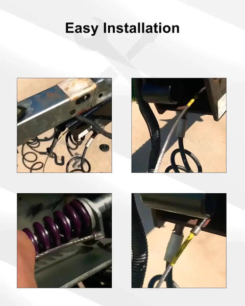 Trailer Breakaway Cable Assembly For A-60 Brake Actuator Disc And Drum, 17 Inch Effective Length And 40 Inch Total installed view