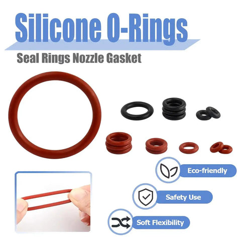 60 Piece Silicone O Ring Kit For Espresso Machines With 15 Sizes Of Food Grade Seals And Gaskets Replacement O Rings