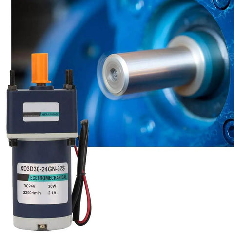 DC 24V 30W High Adjustable Speed Gear Motor With Metal Gear Permanent Magnet Drive for automatic machinery and assembly lines
