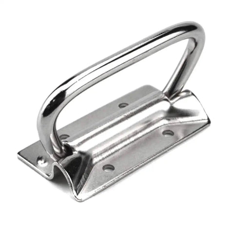 Stainless Steel Toolbox Pull Handles Set 4 Inch For Lifting Doors And Chest Covers Pack Of 2 Silver Durable Mounting Hardware