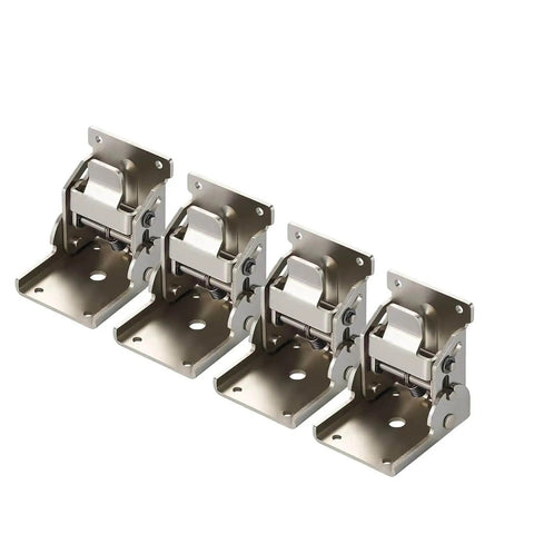Folding Table Locking Hinges With 0 To 90 Degree Adjustable Range For Stable Folding Surfaces, Zinc Alloy, 63mm by 60mm, 4 hinges