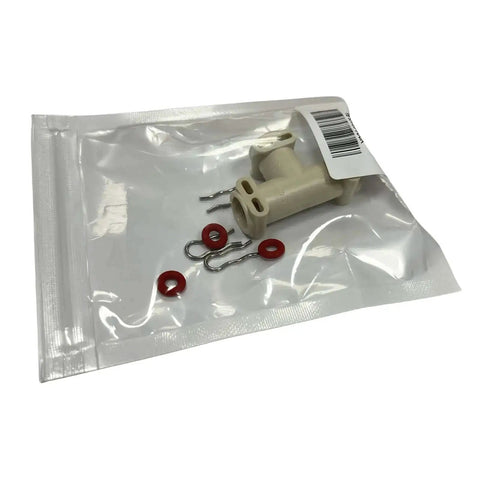 Three Way T Hose Connector For Coffee Machines And Home Kitchen, Fluid Line Connector With Three Seals And Clamps in packaging