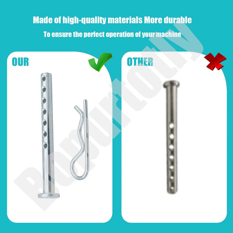 Half Inch R Clip Heavy Duty Clevis Pins with R Clips - Rust Resistant π...