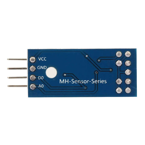 Five Pack Hall Effect Sensor Switch Modules, blue PCB board showing VCC, GND, D0, A0 pins for DIY Builds, TTL Digital Output