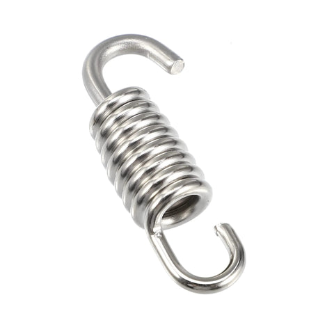 Motorcycle exhaust pipe spring, stainless steel, 43mm with hooked ends