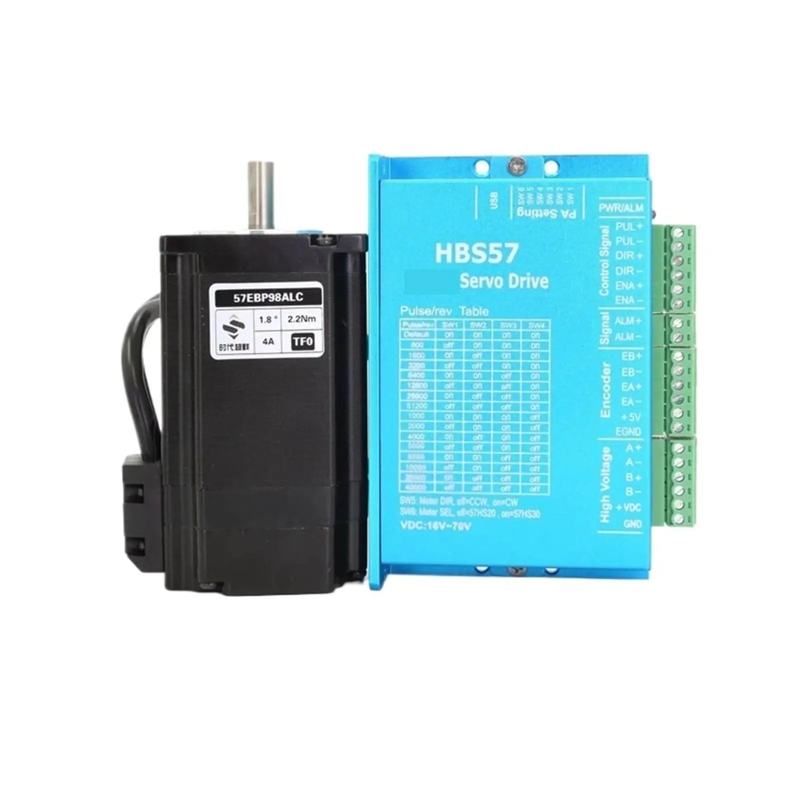 Pro Grade Closed Loop Stepper Servo Motor And HBS57 Dr...