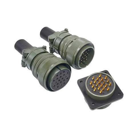Circular Connector MIL-C 28-3 28-16 28-20 Socket MS3102A Plug 3108 28-20S, durable plug and socket assembly for military harnesses