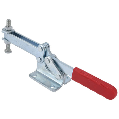 Heavy Duty Antislip Quick Release Horizontal Toggle Clamp With Red Finish, Hold Down Clamp For Woodworking Jigs And Fixtures