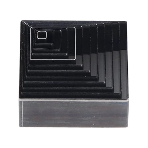 Leather Punch Tool Set With 12 Square Cutting Die Sizes From 5mm To 60mm For DIY Leather Crafting Alloy Steel Manual Hole Punch Kit