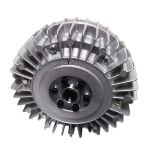Front view of Magnetic Powder Clutch And Electromagnetic Brake For Industrial Machinery And Automation Gear With Smooth Stable Torque Control Built Tough For Harsh Factory Environments ZA 5Y1 ZA 10Y1 in compact, durable design.