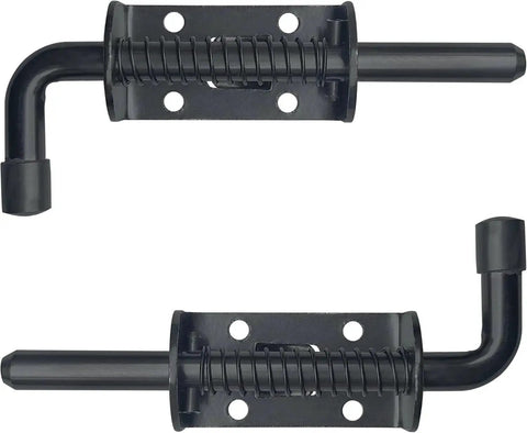 Two Pack 5 Inch Spring Loaded Latch Pin With Eight Screws For Doors Cabinets Chests By E Ting Carbon Steel Durable Lock Bolt