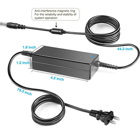 24V AC DC Power Adapter Replacement For MW GST60A24 GST60A24P1J Mean Well 24VDC 2.5A 60W Switching Power Supply Charger Cord