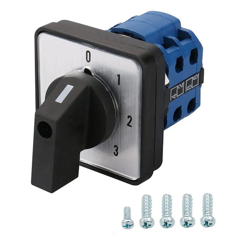 20A 660V Rotary Changeover Switch With Exterior IP54 Box Four Position Eight Terminal Selector For Motor Control And Generator Transfer A Real Workhorse For DIY Projects Heavy Duty And Reliable