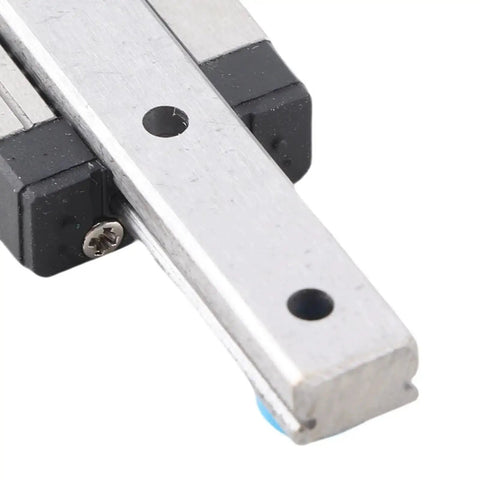 Close-up of Miniature Linear Rail 7mm Wide Slide Block For 3D Printer And CNC Machines Great For Tiny Rigs And Small Builds
