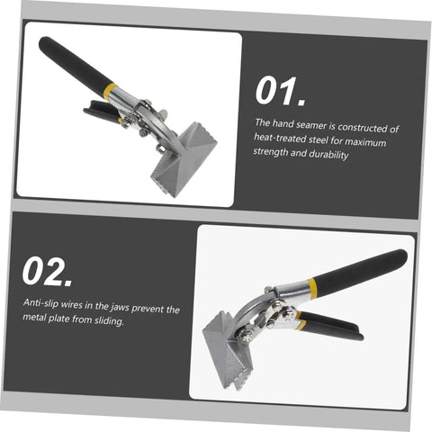 Pro Grade Manual Metal Bender Tool For Sheet Metal And Flat Bar Seaming Pliers Duckbill Pliers with anti-slip jaws