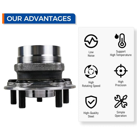 Front Wheel Bearing And Hub Assembly 513265 For Toyota Prius 2004 2009 Replacement Direct Fit Plug And Play with features shown