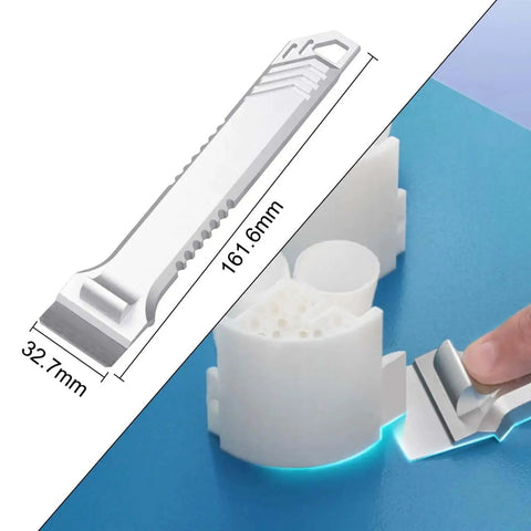 All-Purpose 3D Printer Scraper Tool Kit With 3 Pro-Grade Replaceable SK5 Blades for Bambu Lab X1 P1 and Creality build plates