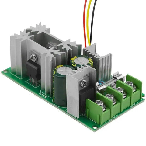 Top view of DC Motor Controller Beast for 12V 24V 36V 48V showing circuit board and heat sink.