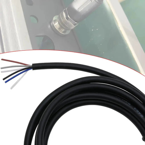 M12 5 Pin Straight Aviation Connector Cable Female To Female Waterproof Sensor Cable for industrial automation control in use