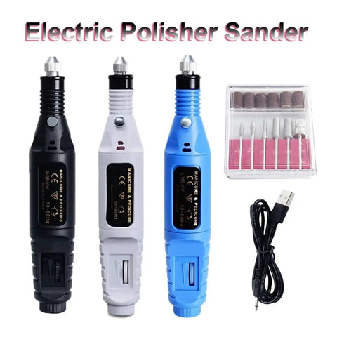 Electric Polisher Sander Kit For Polishing Deburring And Edge Trimming Of 3D Models And DIY Projects, Black Durable Model Making Tool