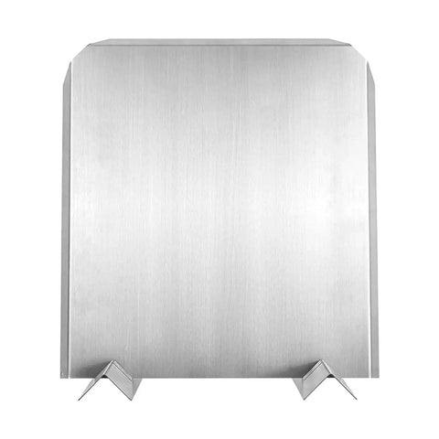 Stainless Steel Fireplace Heat Deflector With Adjustable Feet For Wood Burning Fireplaces, Easy Install Back Panel Backplate
