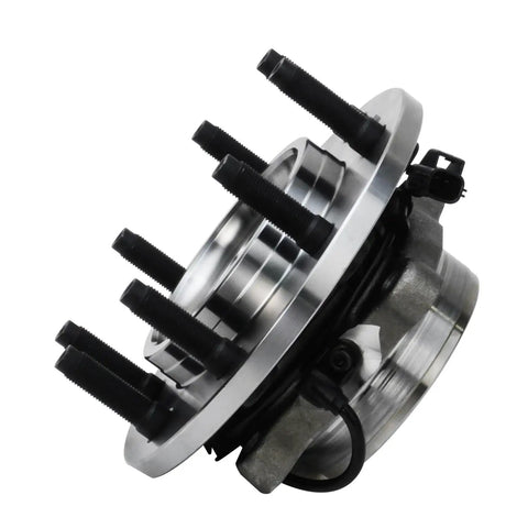 4WD Front Wheel Bearing Hubs For Dodge Ram 2500 3500 2003 2004 2005 Replacement Wheel Bearing And Hubs Assembly Set 2 Pack With Front ABS 8 Bolt Square Flange Hubs side view