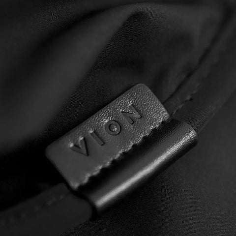 Close-up of VION label on R1S Roof Sunshade Two Piece Full Blackout for Rivian R1S