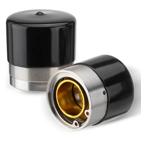 1.98 Inch Trailer Wheel Bearing Protectors Kit With Chromed Stainless Steel Dust Cap And Auto Grease Check For Boat Trailer RV ATV Snowmobile Utility Trailers Real Time Grease Pressure Monitoring Spring Loaded Piston 2 Pack Racewill
