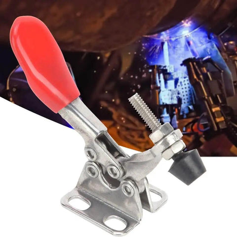 Set Of 2 GH-201-ASS Toggle Clamps Stainless Steel Quick Welding Fixtures For A Secure Hold 27 Kg Clamping Force