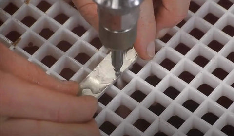 DIY Waterjet Cutting Head Kit With Mixing Chamber Nozzle Body Nozzle Orifice Collet For Water Jet Cutting Machine in use.