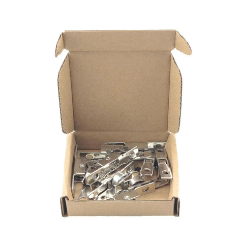 Open box of 12 Pieces 3/8 Inch Metal Sliding Window Rollers Universal Single Slide Wheels For Doors Cupboards Drawers DIY Projects Durable Replacement Hardware