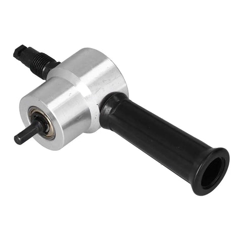 Double Head Metal Cutting Drill Attachment with 360 Degree Adjustable Handle for cutting iron and copper, side view