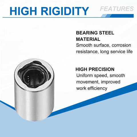 Image of LM3UU Linear Bearing 3mm Bore 7mm OD 10mm Length Dual Rubber Sealed Ball Bearings For CNC Machines And 3D Printers.