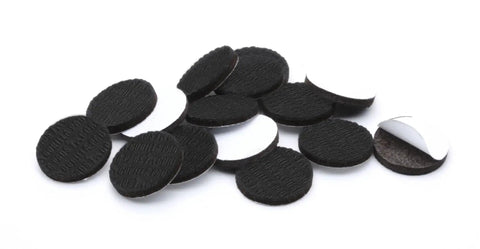GorillaPads Non Slip Furniture Pads And Gripper Feet Self Adhesive 1 Inch Round Rubber Floor Protectors Set Of 16 Black