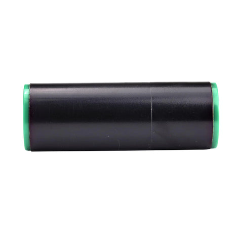 Raindrip 1/2-in compression coupling, black plastic body with green end caps, irrigation fitting