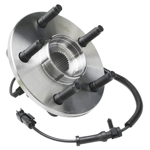 Front Wheel Bearing Hubs Kit With Outer Tie Rod Ends For 2009 2010 Dodge Ram 1500 And 2011 Ram 1500 5 Lug Models Includes 2 Hub Assemblies And 2 Outer Tie Rod Ends Replacement, showing hub assembly with wiring.