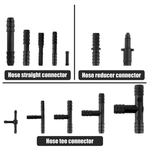 113 Piece Automotive Vacuum Connector Set For Vacuum Hose Tubing Fittings Including Straight Reducer Tee Connectors 12 Sizes